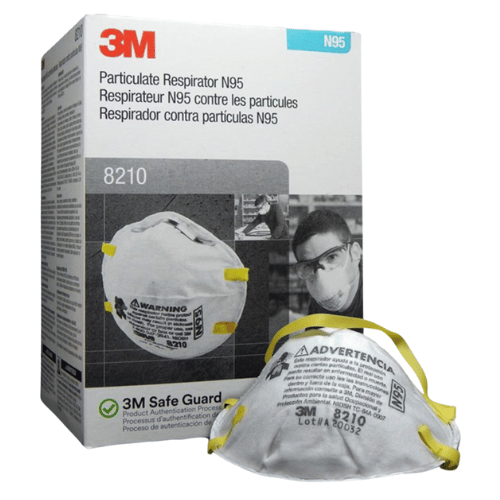 3M 46457 N95 Particulate Respirator 8210, Box of 20 - 3M Respirators