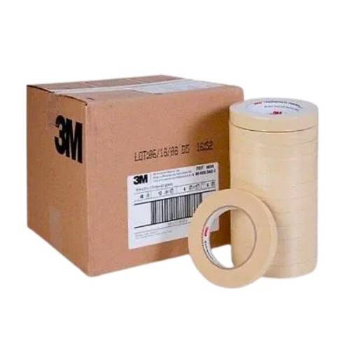3M 6545 3/4" Tan Automotive Masking Tape, Case of 48 Rolls - 3M Masking Tape & Paper