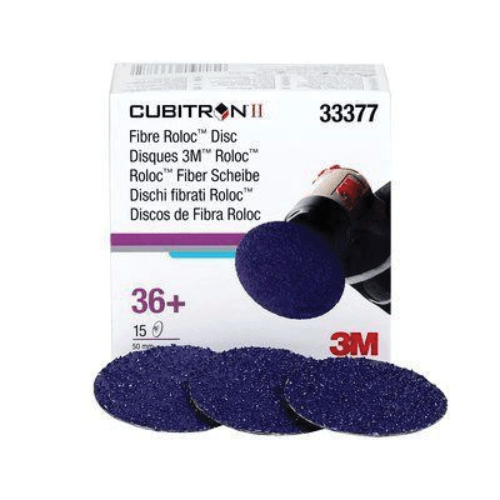 3M Cubitron II 2" 36 Grit Quick-Change Grinding Disc #33377, Box of 15 - 3M Sandpaper