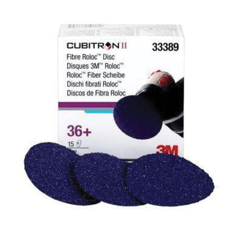 3M Cubitron II 3" 36 Grit Quick-Change Grinding Disc #33389, Box of 15 - 3M Sandpaper
