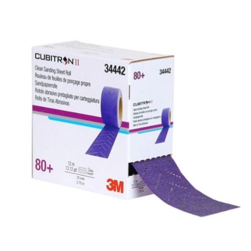 3M Cubitron™ II 80 Grit Multi-Hole Purple Sanding Sheet Roll #34442 - 3M Sandpaper