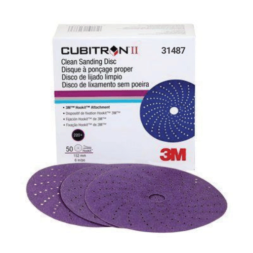 3M Cubitron II 800+ Grit 6" Purple Sanding Disc #31487, Box of 50 - 3M Sandpaper