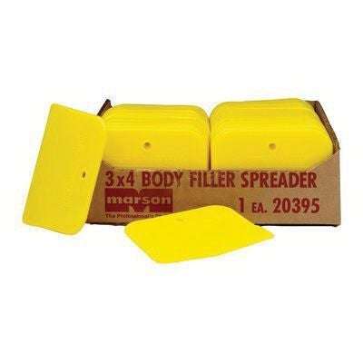 3M Marson® 20395 Yellow Spreader, 4 in x 3 in, 150 pc - 3M Body Fillers
