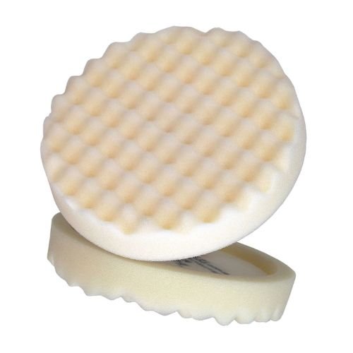 3M Perfect-It 05737 8" White Hookit Foam Compounding Pad - 3M Compound/Polish