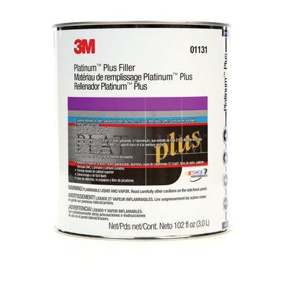 3M™ Platinum™ Plus 01131 Premium Body Filler, 1 gal - 3M Body Fillers