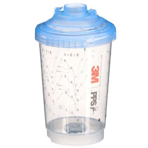 3M PPS 2.0 13.5 oz Midi Vented Spray Cup Kit, 26162, 125 Mic Filter - 3M Paint Gun Cups & Liners