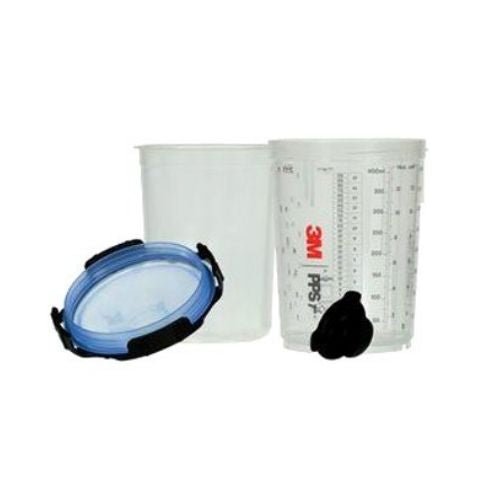 3M PPS 2.0 13.5 oz Midi Lid and Liner Kit, 26312, 125 Micron Filter - 3M Paint Gun Cups & Liners