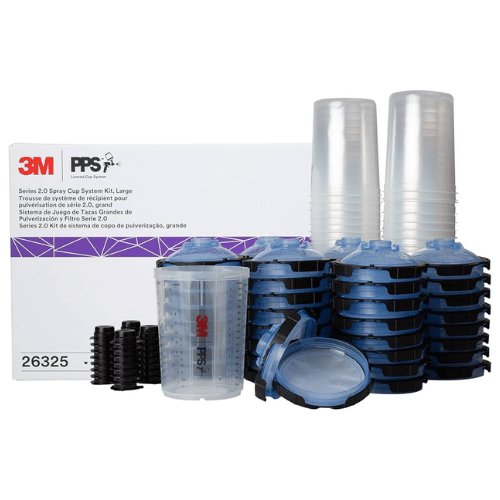 3M™ PPS™ 2.0 28 oz Large Lid and Liner Kit, 26325, 125 Micron Filter - 3M Paint Gun Cups & Liners
