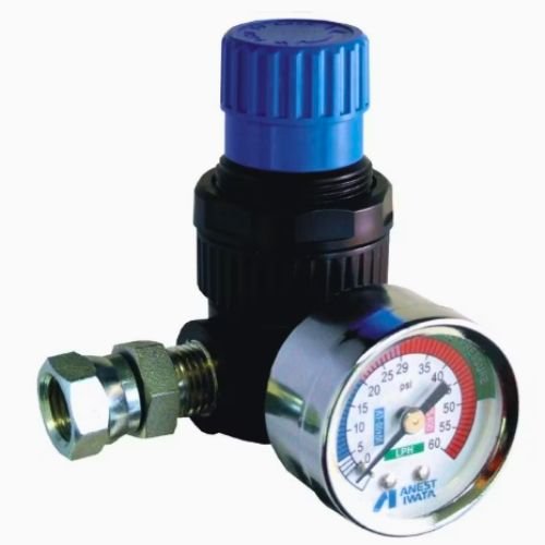 ANEST IWATA 8131B 1/4 in Adjustable Air Flow Regulator - Anest Iwata Spray Guns
