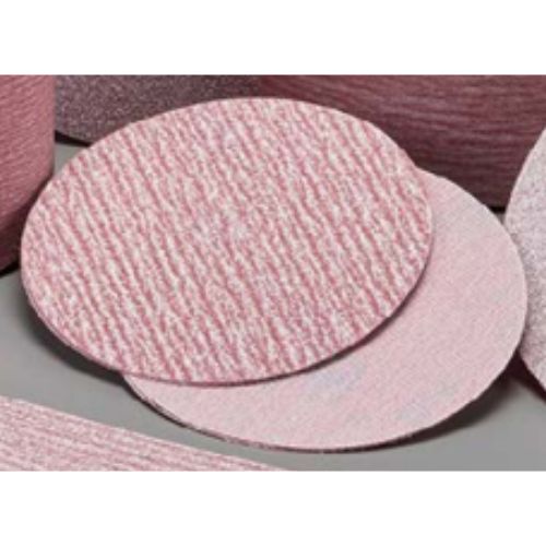 Carborundum Red 6 in 80 Grit Grip-on Sanding Disc, Box of 100 - Carborundum Sandpaper