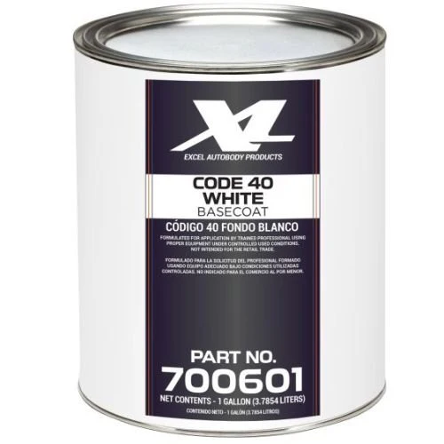 Excel Code 40 White GM 8554 Basecoat Paint - Excel Automotive Paint