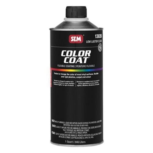 SEM 13026 Color Coat Low Luster Clear, 1 Quart | Auto Interior Paint - SEM Interior Auto Paints