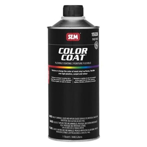 SEM 15526 Color Coat Fast Red, 1 Quart | Auto Interior Paint - SEM Interior Auto Paints