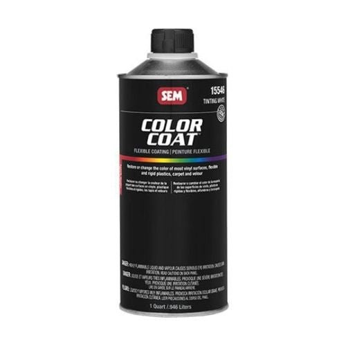 SEM 15546 Color Coat Tinting White, 1 Quart | Auto Interior Paint - SEM Interior Auto Paints