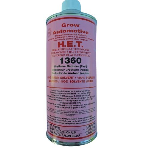 Grow Automotive 1360 Fast Urethane Reducer, Quart - Grow Automotive Reducers & Thinners
