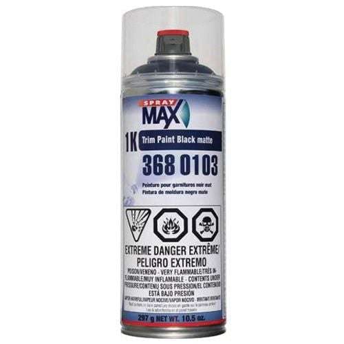 SprayMax® 3680103 1K Black Matte Trim Paint, 11.3 oz - Spraymax Aerosols