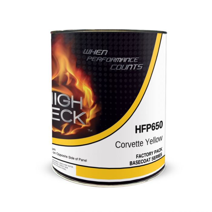Corvette Yellow GM Code 52 Basecoat Paint, Gallon, High Teck HFP650 - High Teck Automotive Paint