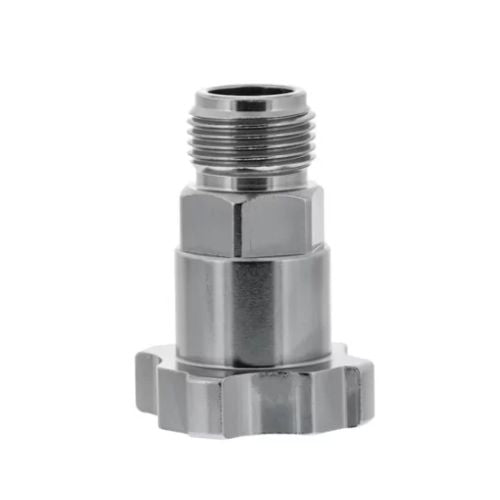 CTW CSA-2 Stainless Steel Paint Cup Adapter with Male Threads - CTW Paint Gun Cups & Liners