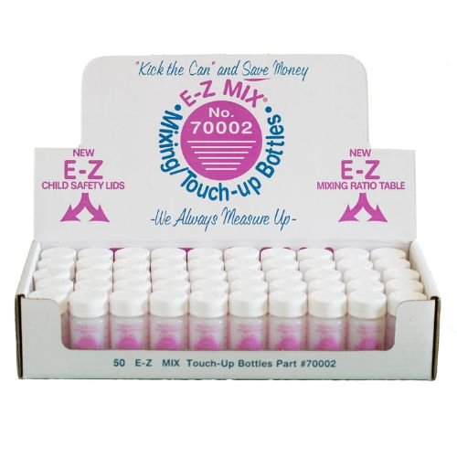 E-Z Mix® 70002 Original Touch-Up Bottles, 50 pcs - E-Z Mix Shop Supplies