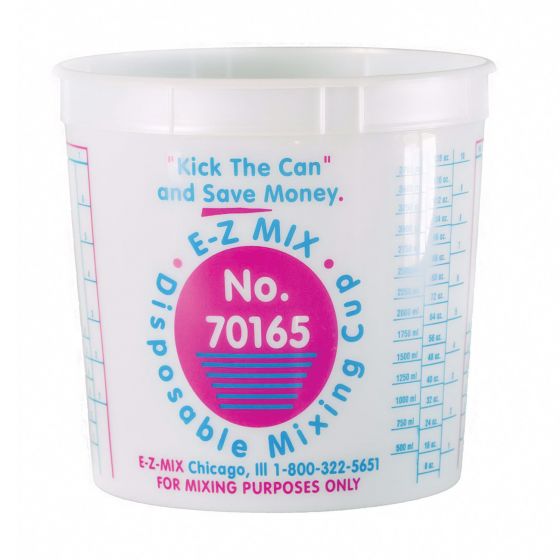 E-Z Mix® 70165 5 Quart Disposable Mixing Cup, Box of 25 - E-Z Mix Paint Gun Cups & Liners