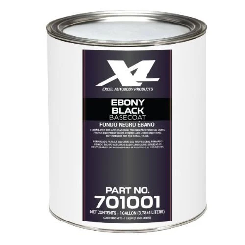 Excel Ebony Black Code UA Polyester Basecoat Paint - Excel Automotive Paint