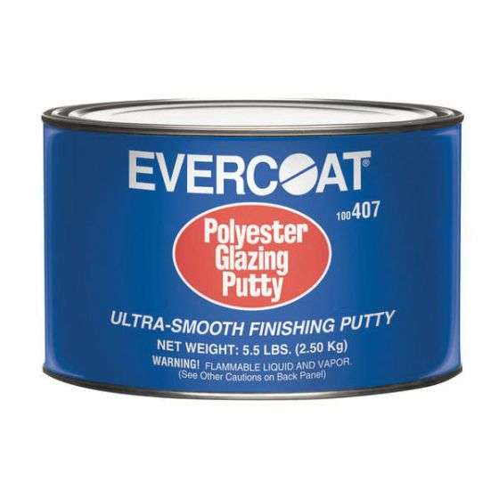 EVERCOAT® 100407 Polyester Glazing Putty, 5.5 lb Can, White - Evercoat Body Fillers