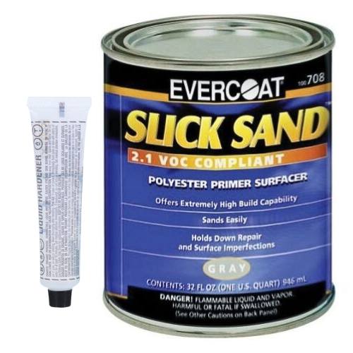 EVERCOAT SLICK SAND 100708 Extra High-Build Primer Surfacer, Qt - Evercoat Primers