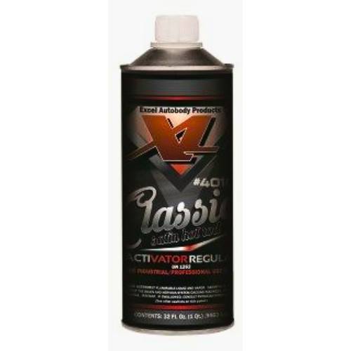 Excel 40104 Hot Rod Satin Black Medium Activator, Quart - Excel Paint Activators