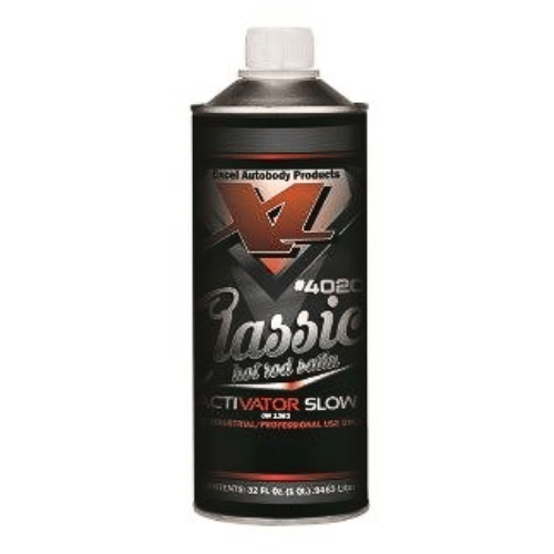 Excel 40204 Hot Rod Satin Black Slow Activator, Quart - Excel Paint Activators
