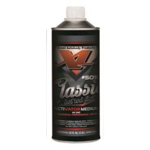 Excel 50104 Hot Rod Flat Black Medium Activator, Quart - Excel Paint Activators