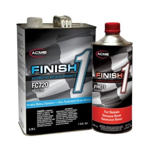 Finish 1 Acme FC720 4:1 Ultimate Clearcoat + FH611 Fast Hardener Kit - Finish 1 Clear Coat