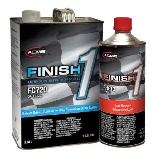 Finish 1 Acme FC720 4:1 Ultimate Clearcoat + FH613 Slow Hardener Kit - Finish 1 Clear Coat