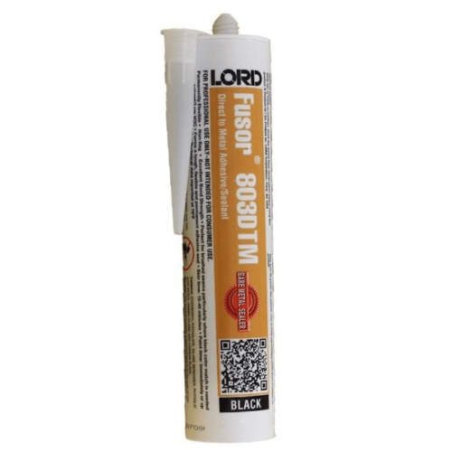 Fusor 803DTM Black Colored DTM Sealer, 10 oz Cartridge - Lord Fusor Seam Sealers