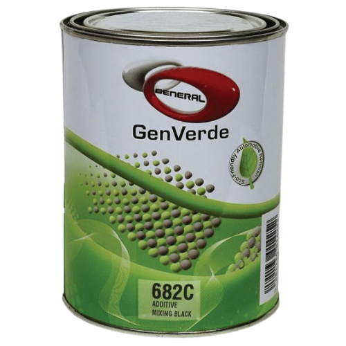 GenVerde 682C Mixing Black Basecoat Toner, 1 Liter - GenVerde Automotive Paint