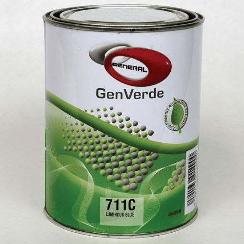 GenVerde 711C Luminous Blue Basecoat Toner, 1 Liter - GenVerde Automotive Paint