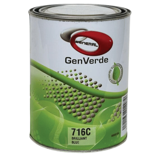 GenVerde 716C Brilliant Blue Basecoat Toner, 1 Liter - GenVerde Automotive Paint