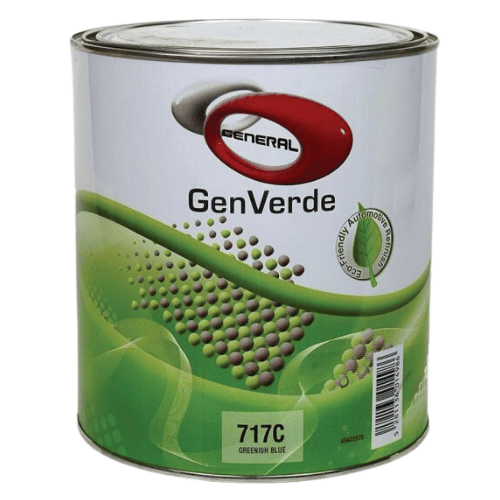 GenVerde 717C Greenish Blue Basecoat Toner, 1 Liter - GenVerde Automotive Paint