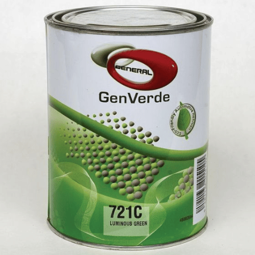 GenVerde 721C Luminous Green Basecoat Toner, 1 Liter - GenVerde Automotive Paint
