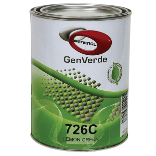 GenVerde 726C Lemon Green Basecoat Toner, 1 Liter - GenVerde Automotive Paint