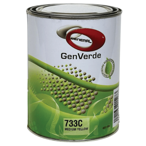 GenVerde 733C Medium Yellow Basecoat Toner, 1 Liter - GenVerde Automotive Paint