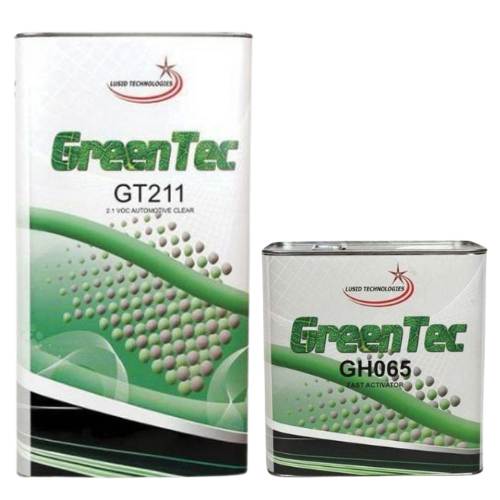 GreenTec GT211 2:1 Low VOC Clearcoat + Fast Hardener Kit, 5 L - GreenTec Clear Coat