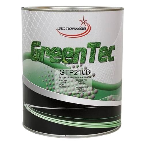 GreenTec GTP210B Black High Build 4:1 2K Urethane Sealer, 1 gal - GreenTec Primers
