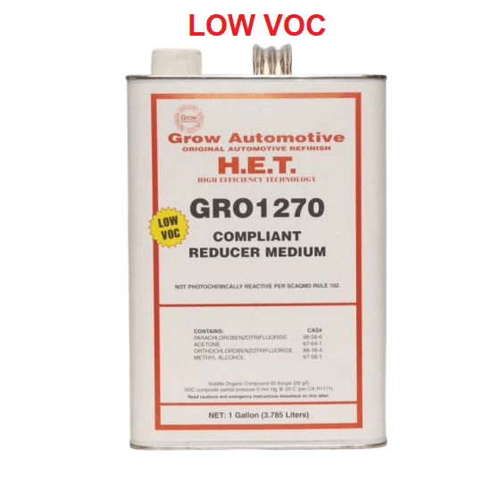 Grow Automotive 1270 Medium Temp. Low VOC Urethane Reducer, Gal - Grow Automotive Reducers & Thinners