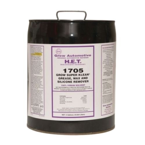 Grow Automotive 1705 Grease Wax and Silicone Remover, 5 Gallon - Grow Automotive Surface Prep
