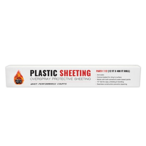 High Teck 112 Plastic Masking Sheeting, 12 ft x 400 ft - High Teck Masking Tape & Paper
