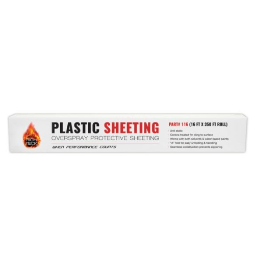 High Teck 116 Plastic Masking Sheeting, 16 ft x 350 ft - High Teck Masking Tape & Paper