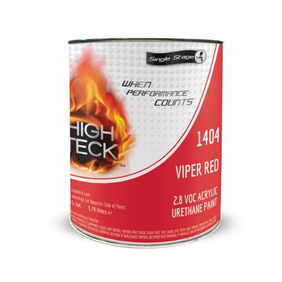 High Teck 1404 Viper Red Single Stage Paint, 1 Gallon - High Teck Automotive Paint