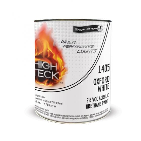 High Teck 1405 Oxford White Single Stage Paint, 1 Gallon - High Teck Automotive Paint