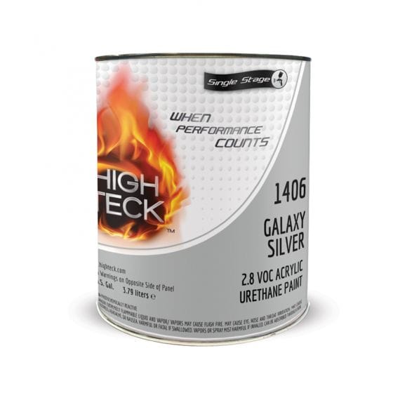 High Teck 1406 Galaxy Silver Single Stage Paint, 1 Gallon - High Teck Automotive Paint