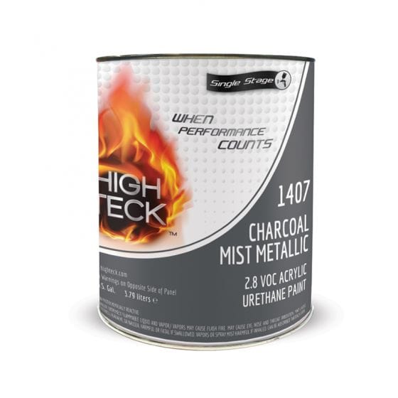 High Teck 1407 Charcoal Mist Metallic Single Stage Paint, 1 Gallon - High Teck Automotive Paint